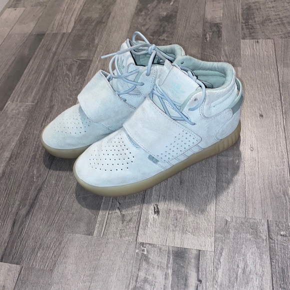 Mint blue adidas with Velcro strap - Picture 2 of 3